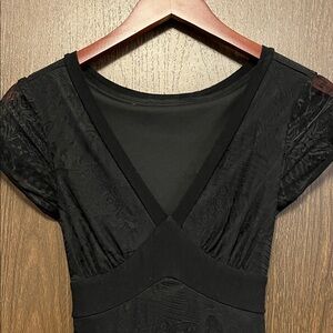 Chic Black Midi Dress